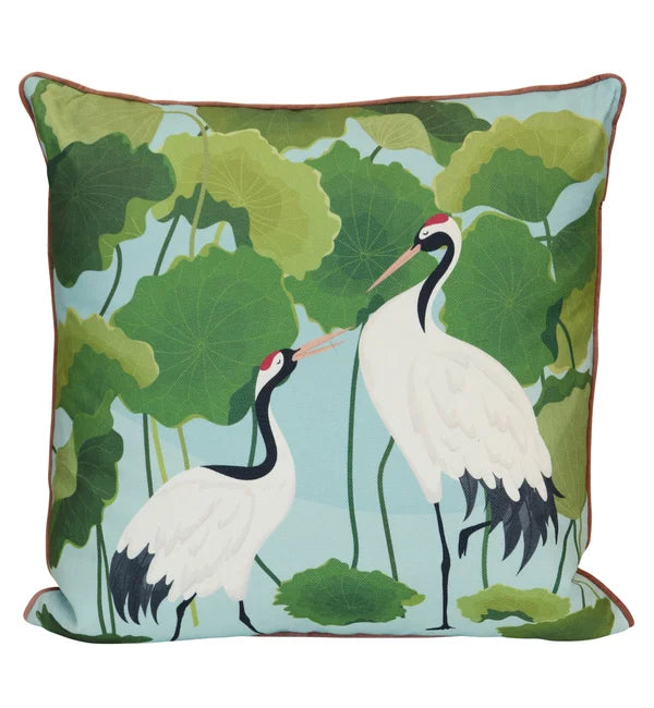 Set of 2 Crane Standing Pillow