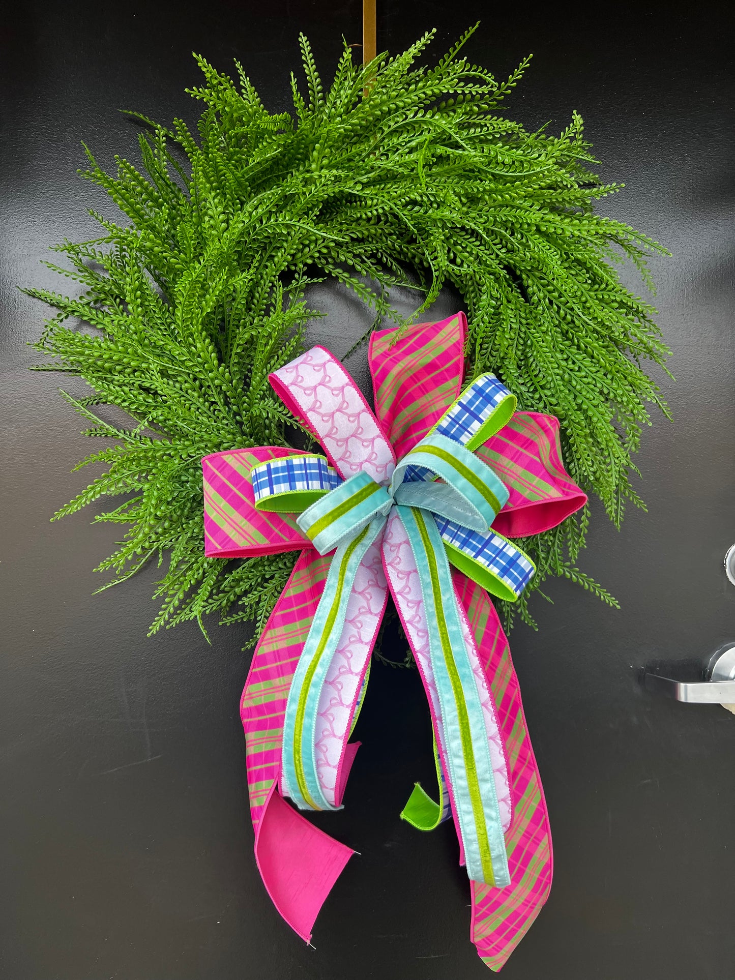 Spring Layers Beaded Grass Wreath