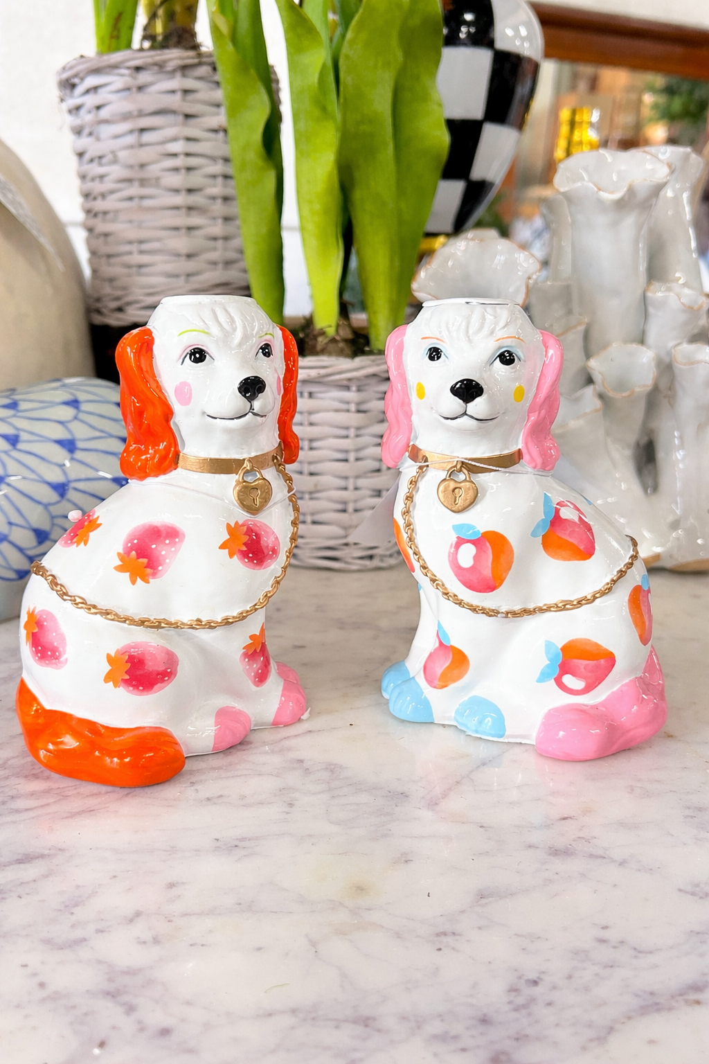 Dog Candle Holder Set of 2