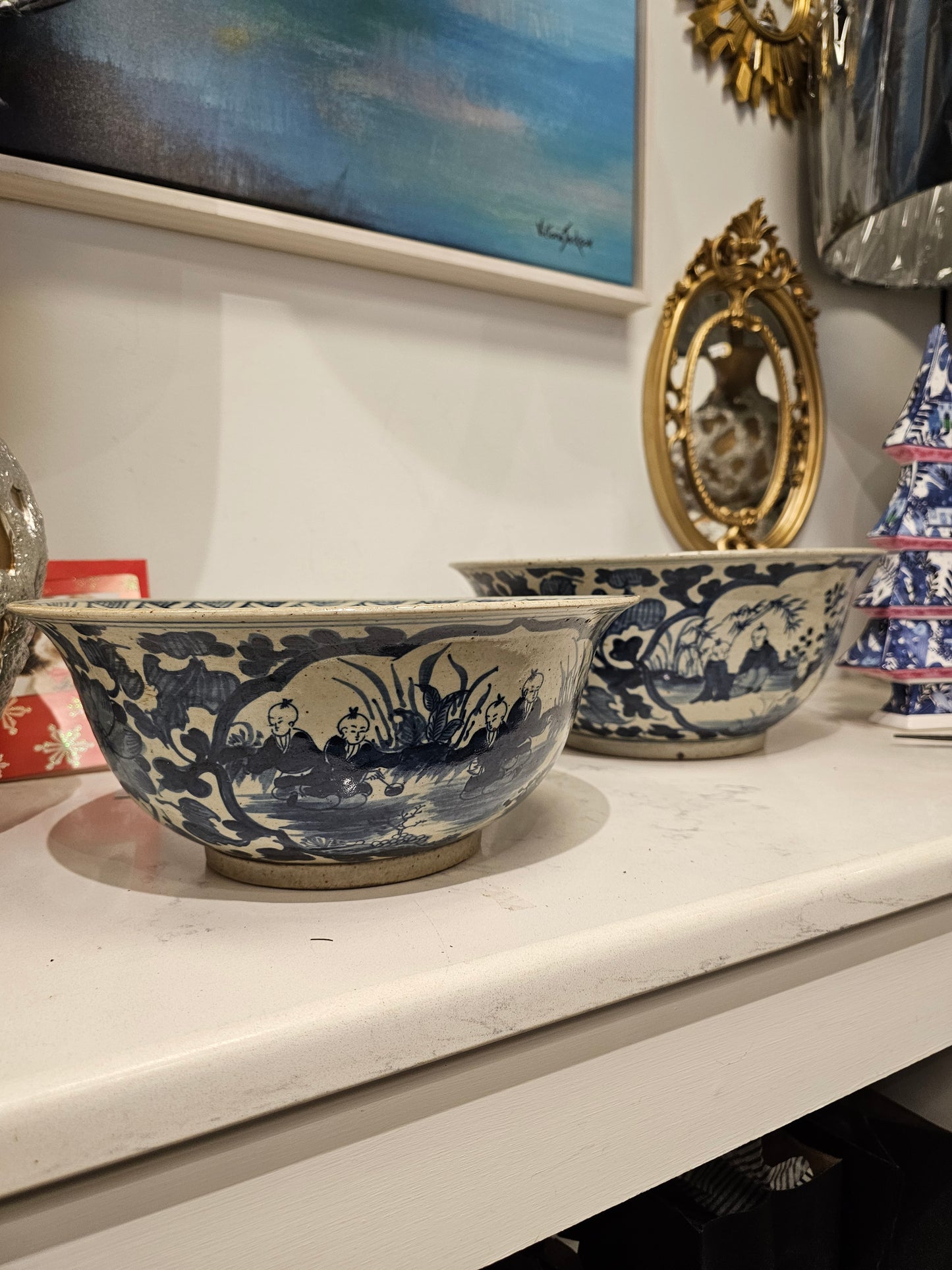 Large Chinoiserie Bowl