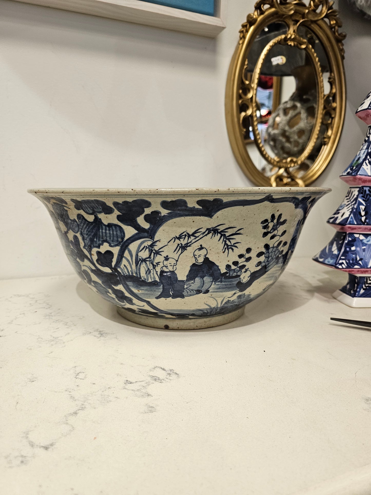 Large Chinoiserie Bowl