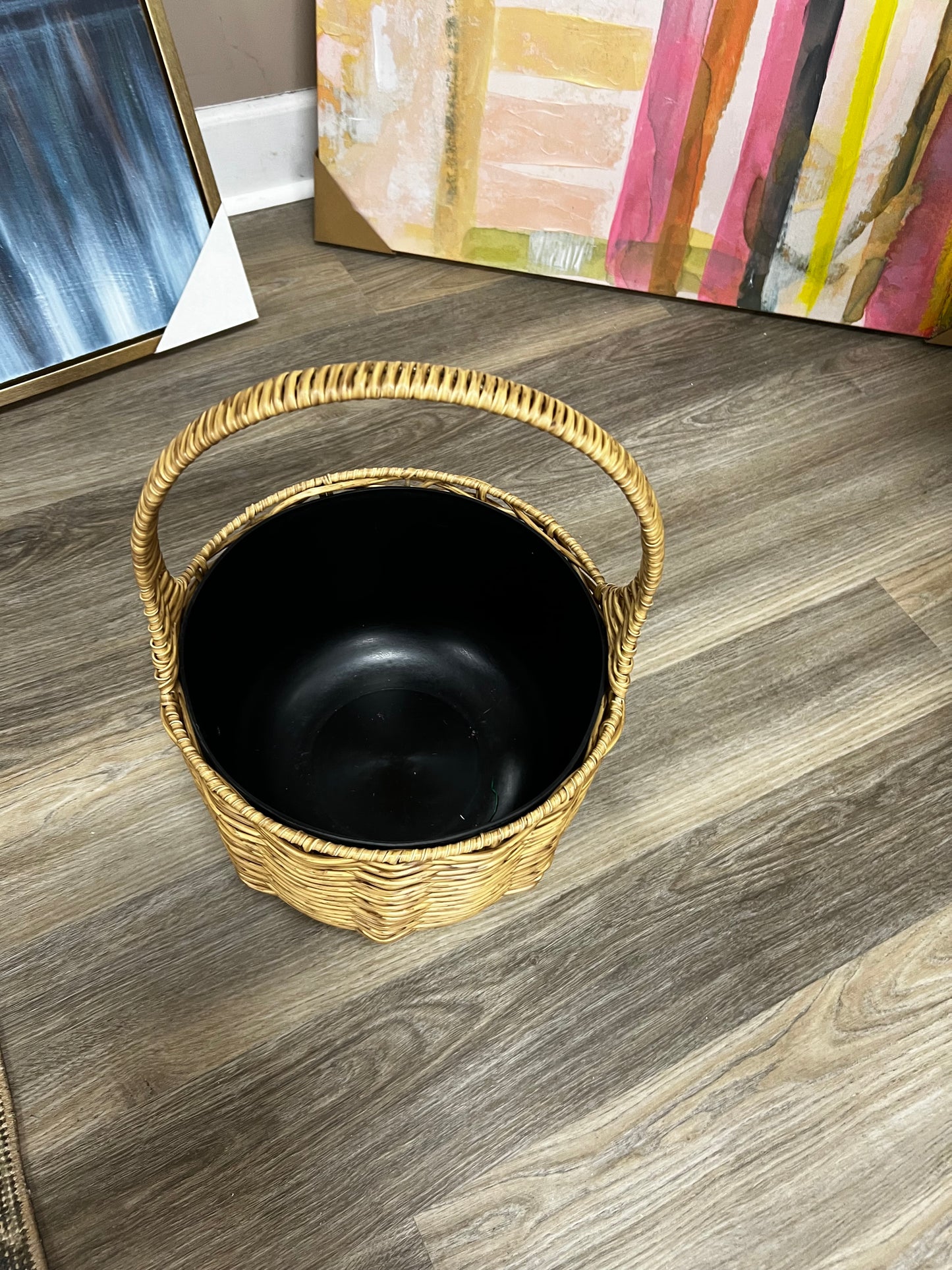 Poly Weave Garden Basket