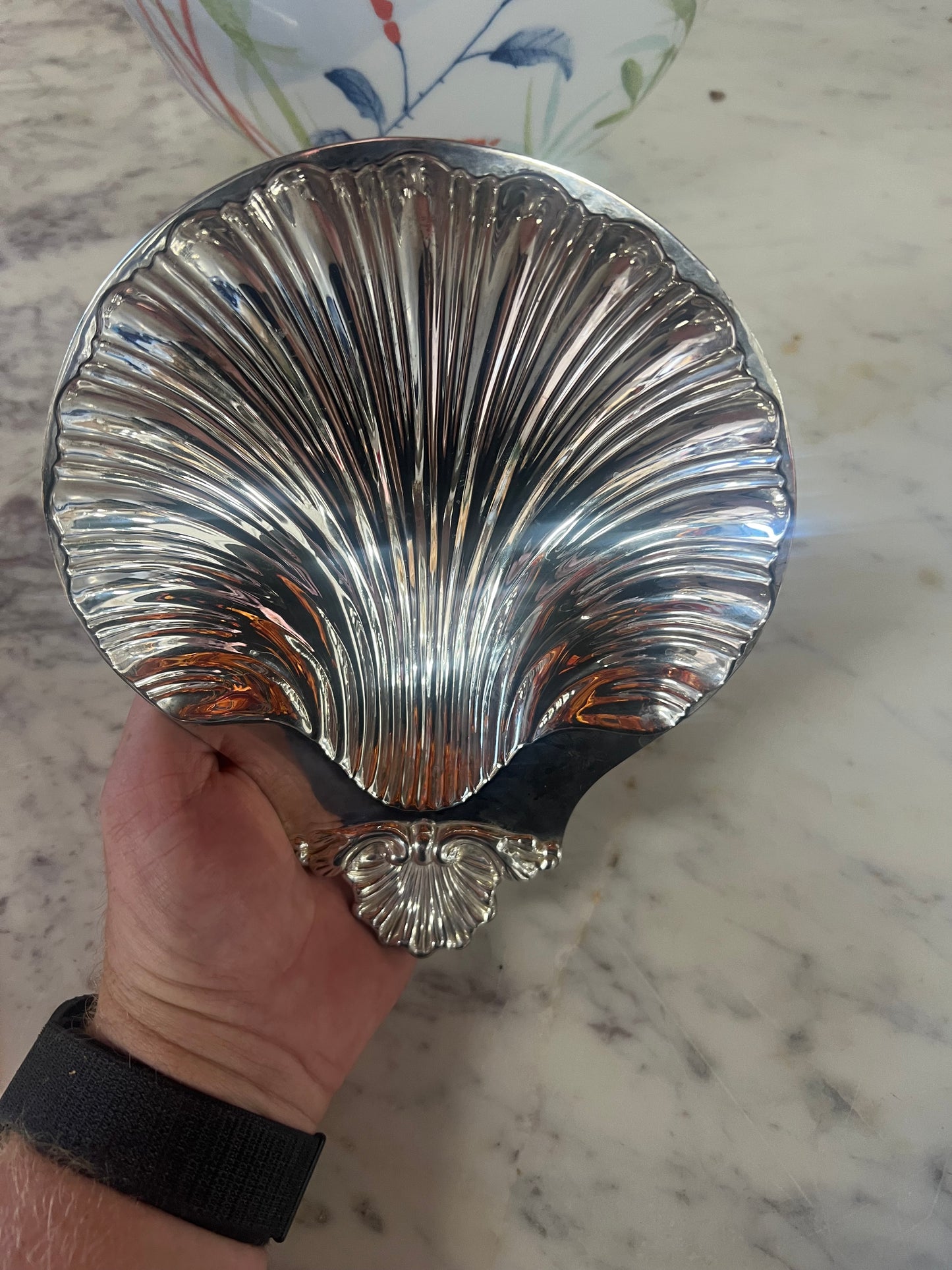 Vintage Silver-Plated Baptismal Tray 5