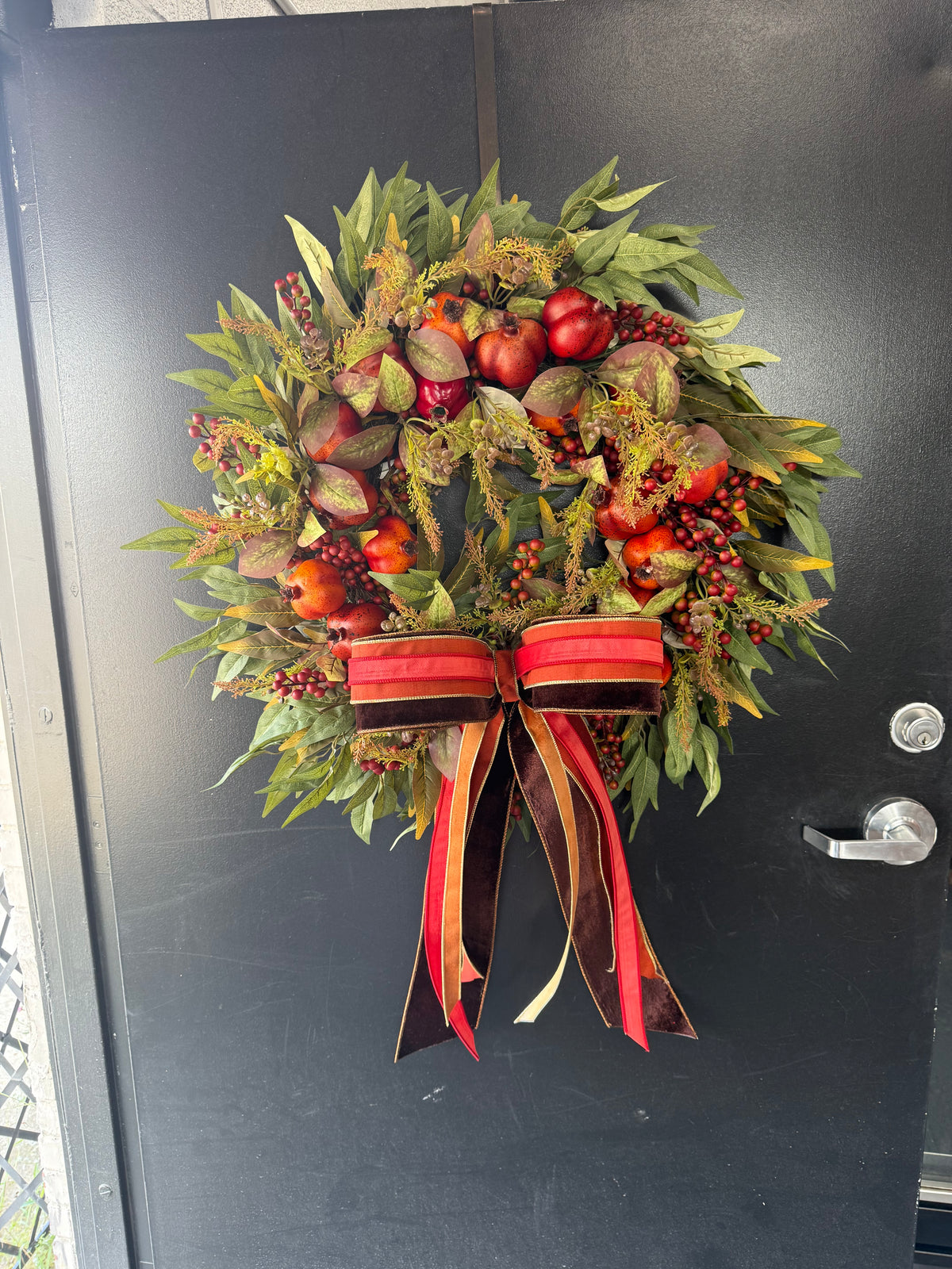 Pomegranate elegance wreath