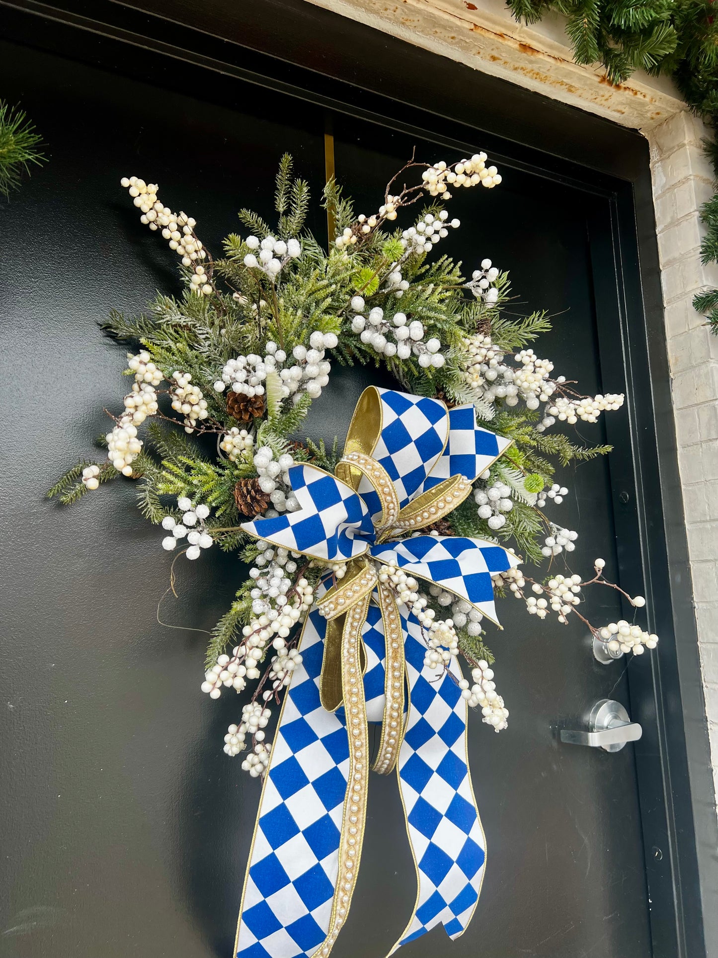 Winterberry Blue Elegance wreath