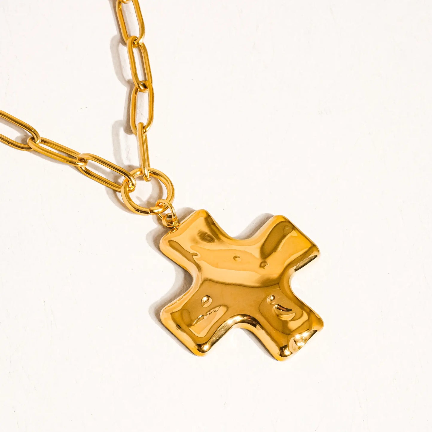 Non-Tarnish Cross Chain Necklace
