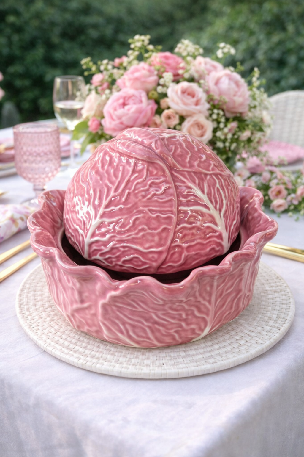 Pink Cabbage Tureen