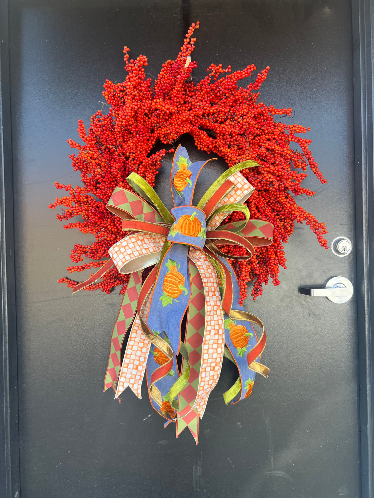 Orange Berry Beautiful Harvest Wreath πβ€οΈπ
