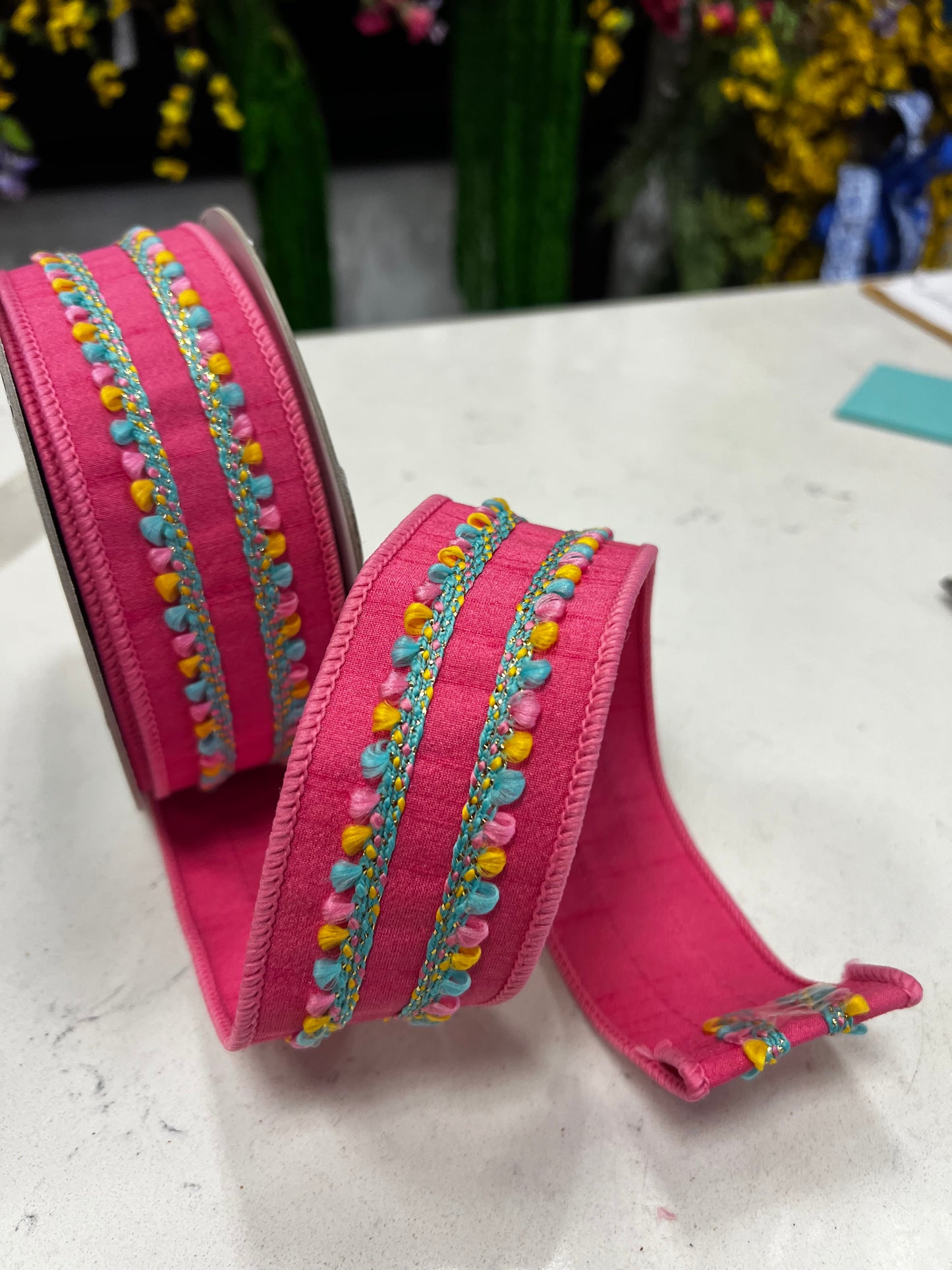 Sherbet Puffs, wired edge, ribbon