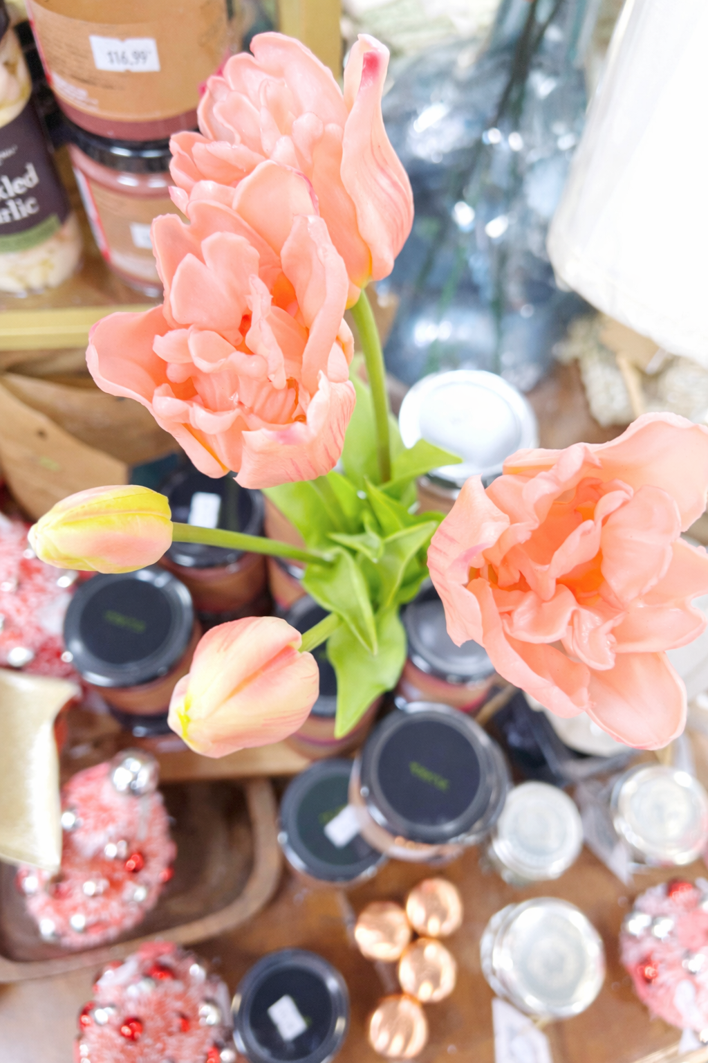 Real Touch Pink Lily Long tulip bundle