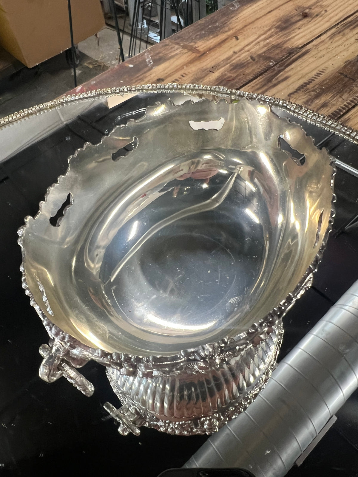 Vintage Silver-Plated Candy Dish (2)