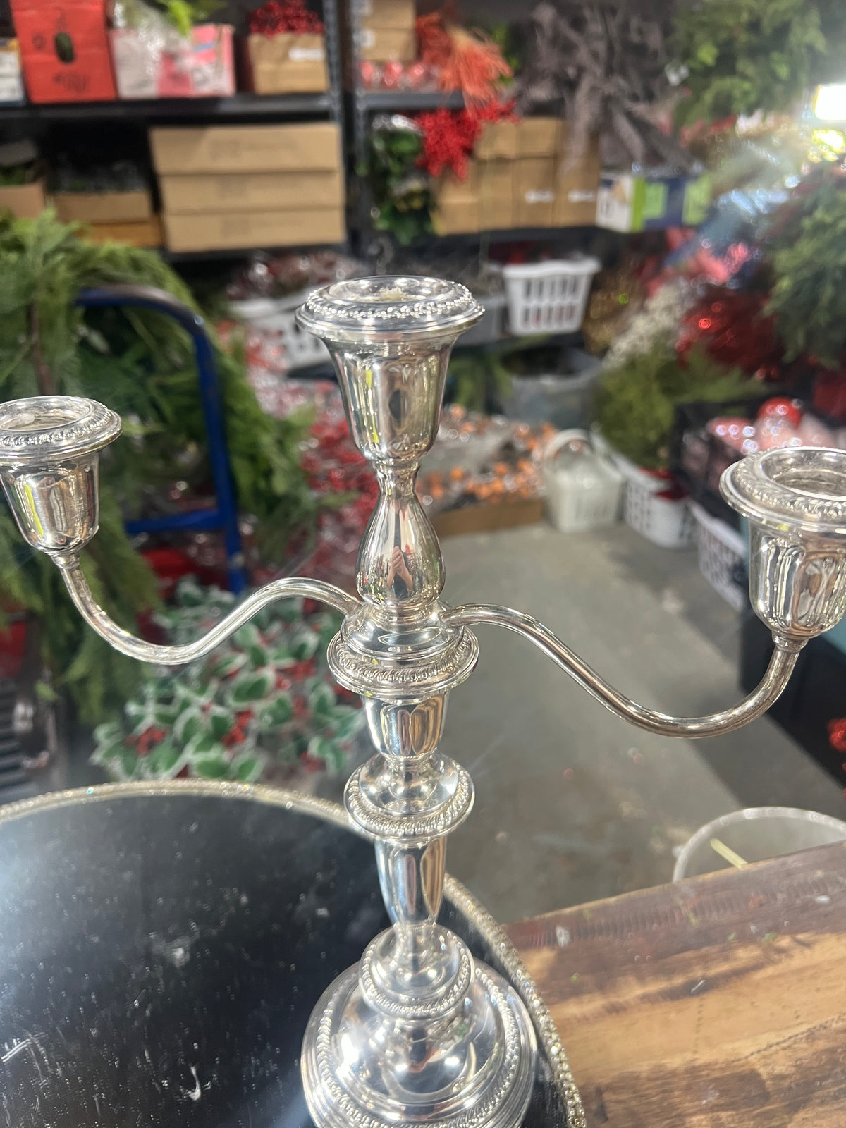 Set of 2 Vintage Sterling Silver candelabra (2)