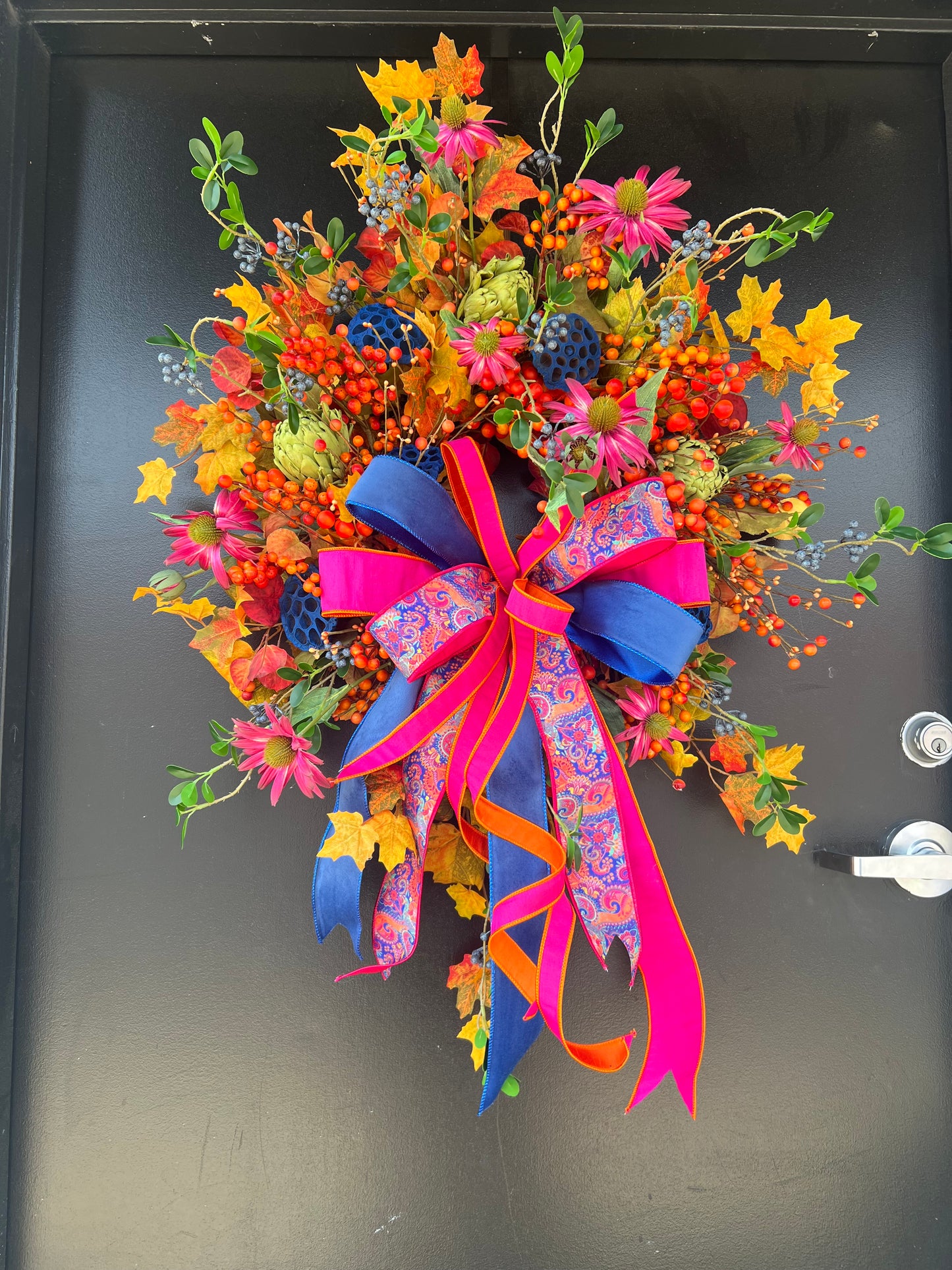 Blue Lotus Harvest Wreath