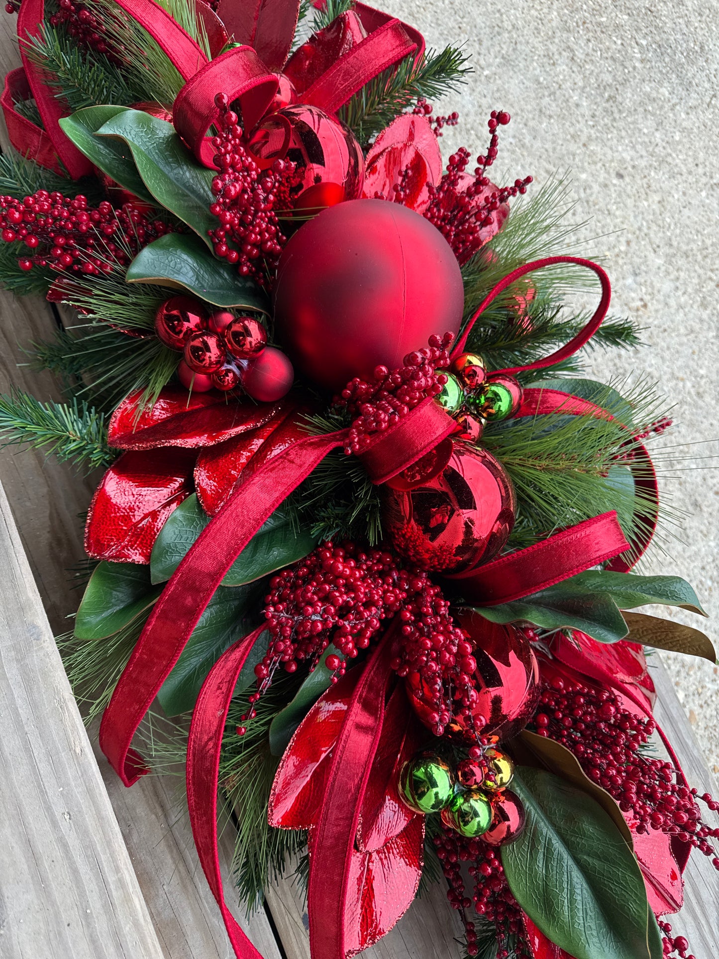 Crimson Festive Centerpiece