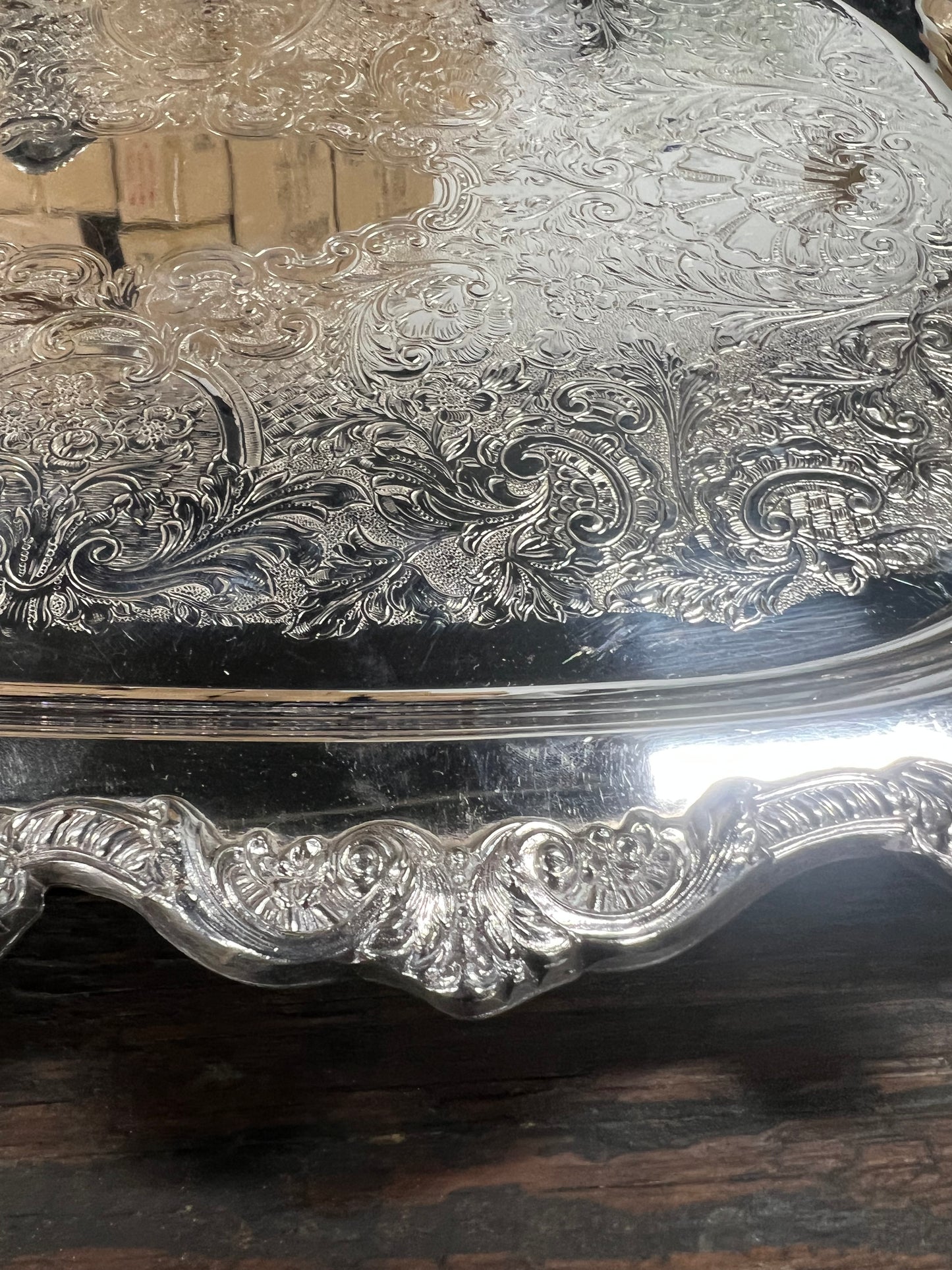 20x15 Heavy silverplated serving Tray