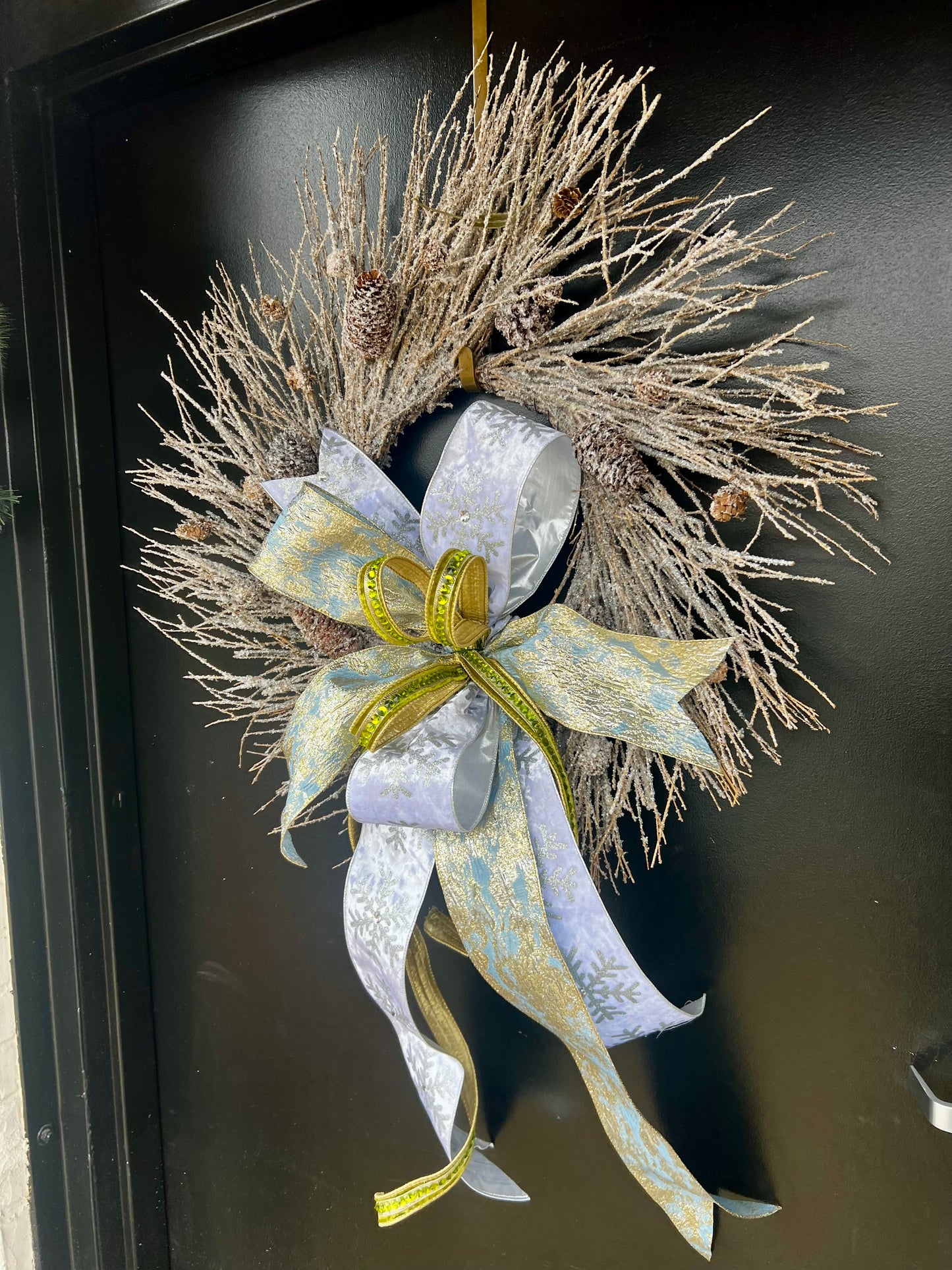 Iced Woodland Night- Winter Wreath