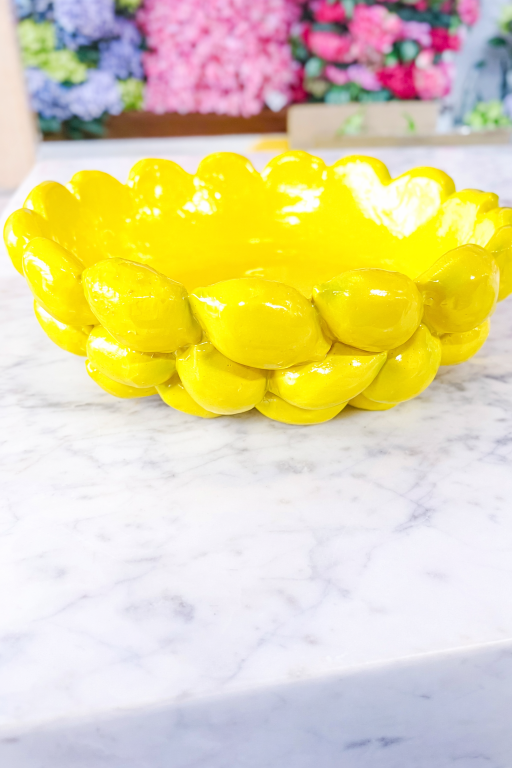 10 inch resin lemon bowl