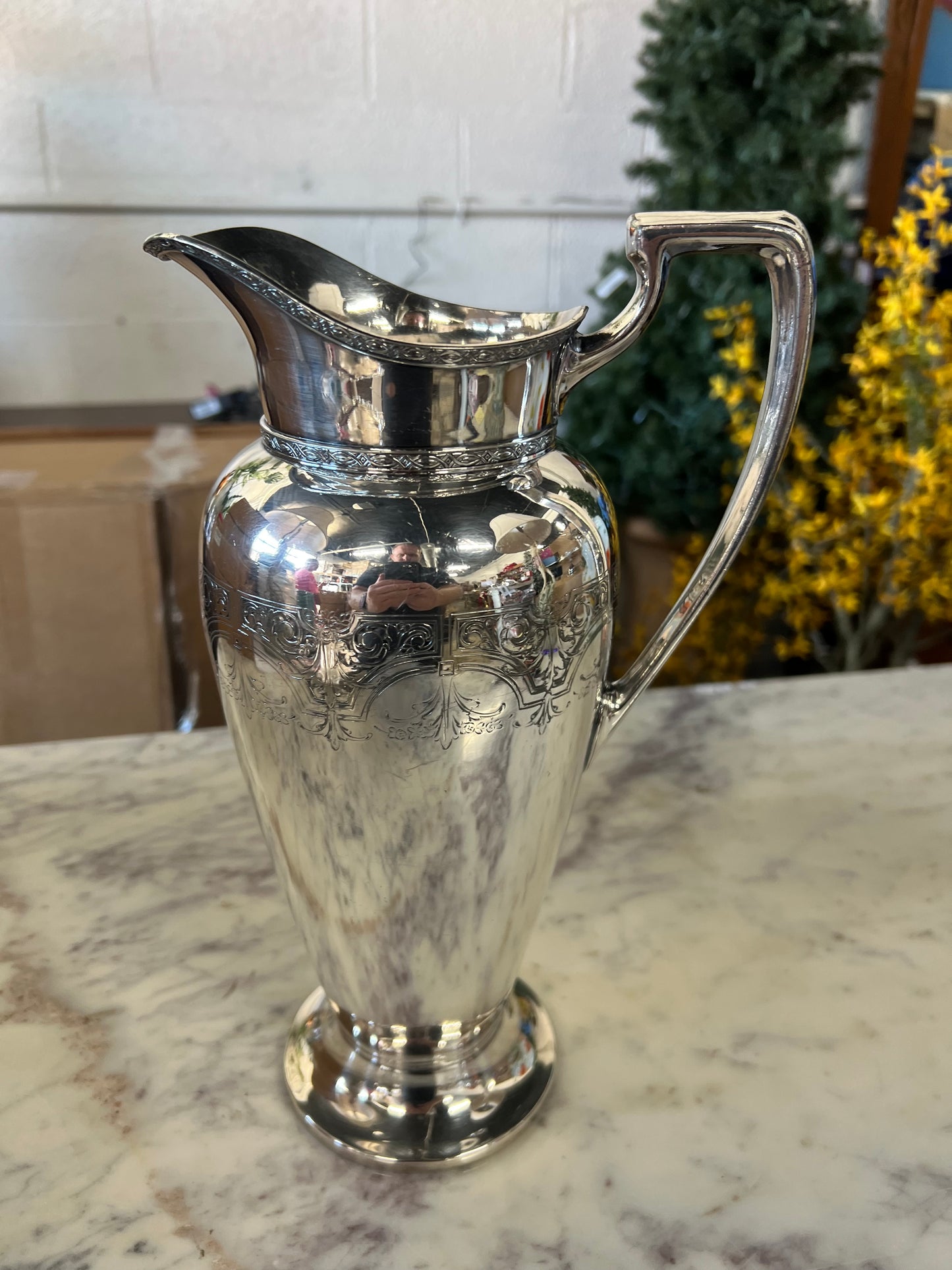Vintage Silver-Plated Water/Tea Platter