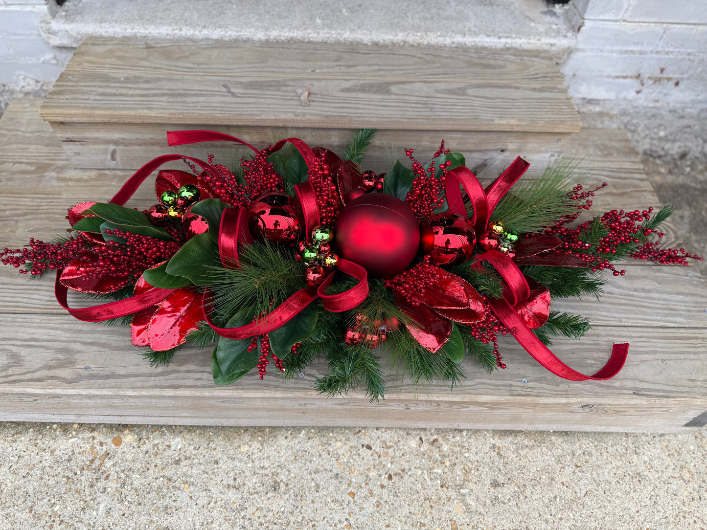 Crimson Festive Centerpiece
