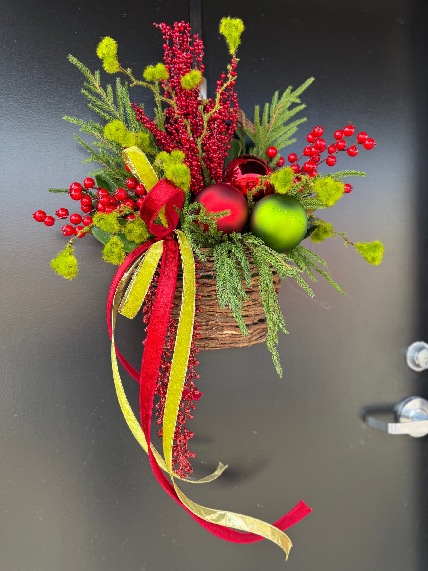 Holiday Cheer Christmas Basket (small)