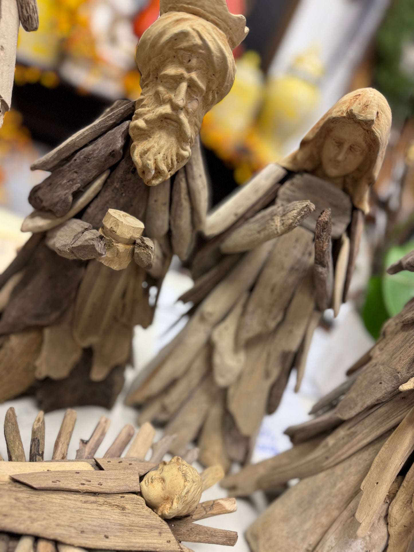 Driftwood Nativity - set of 6
