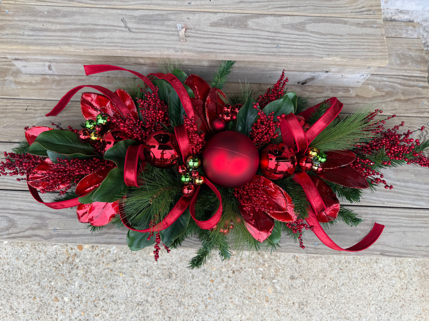 Crimson Festive Centerpiece