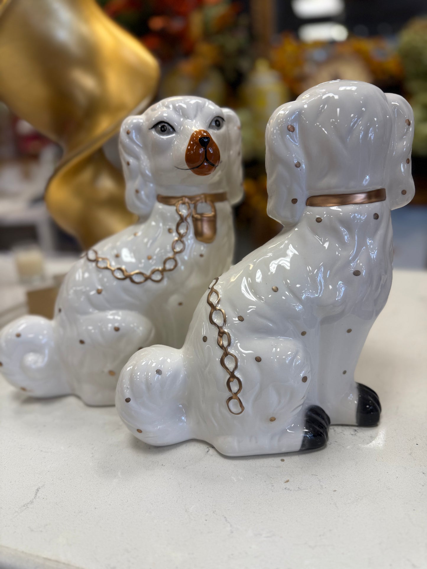 SET of 2 Staffordshire Dogs