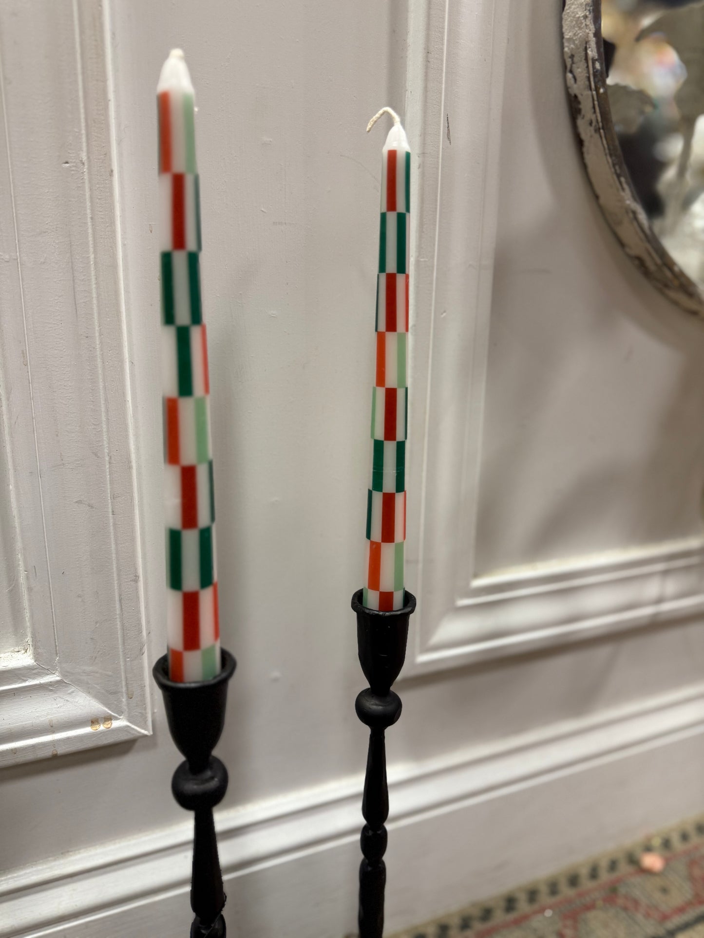 Set of 2 Christmas Tapper Candles