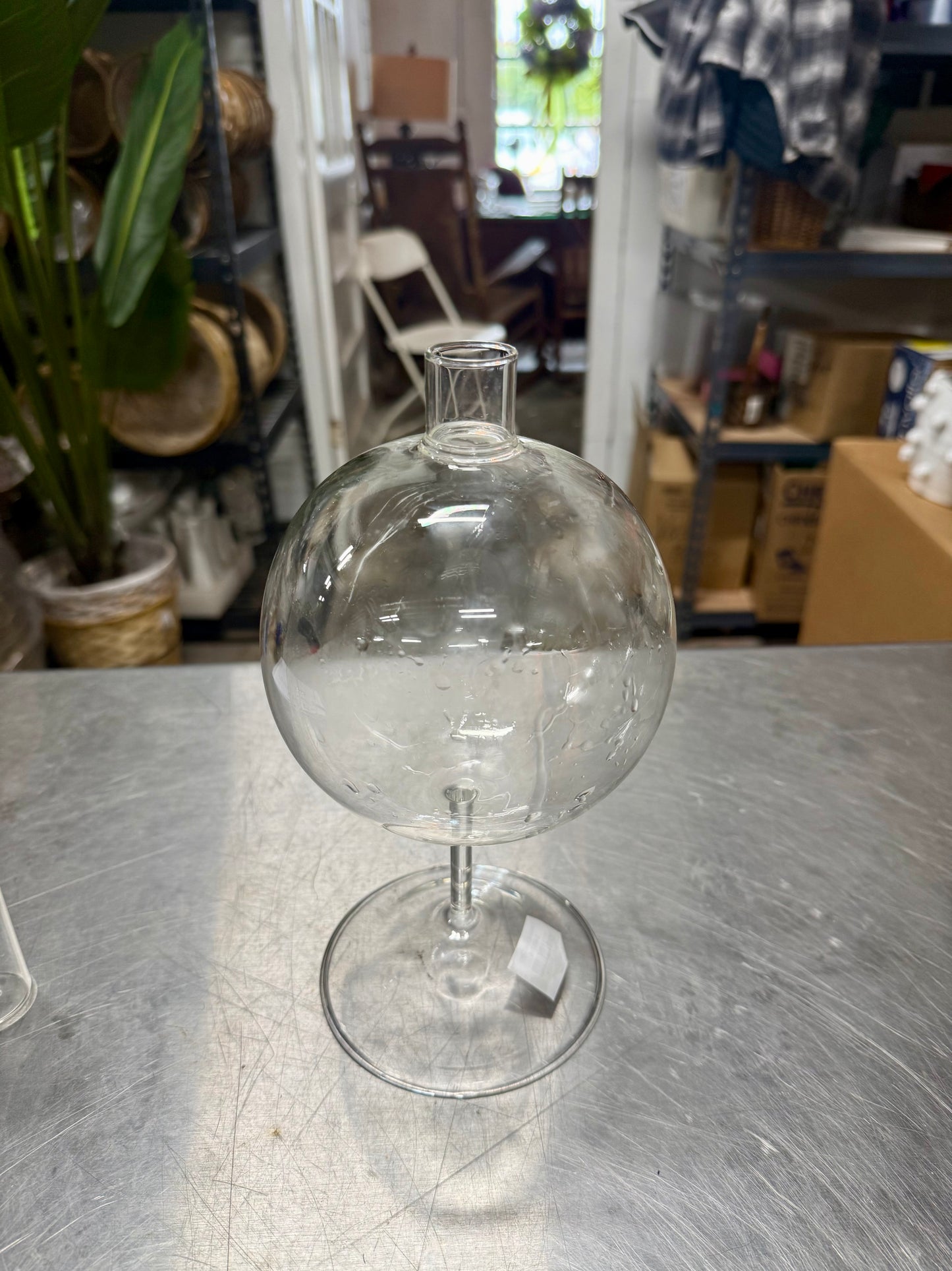 Large Pedestal Bud Vase