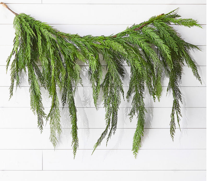 48” Real Touch Lebanon Cedar Dripping Garland (#4)