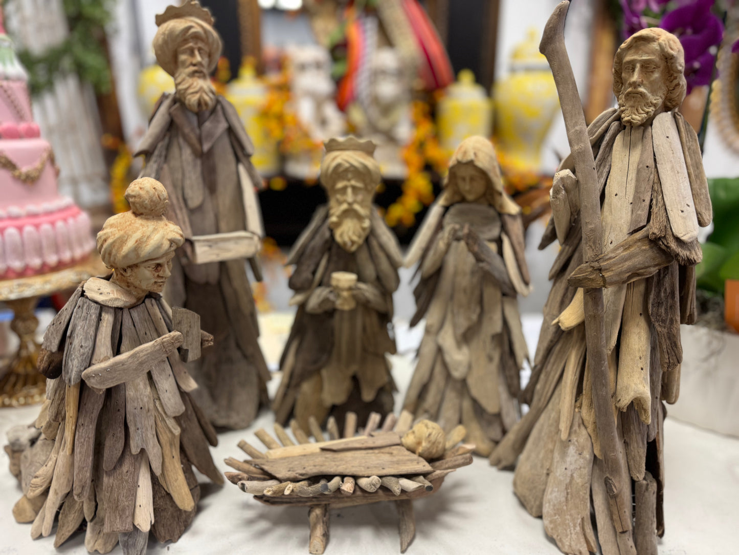 Driftwood Nativity - set of 6