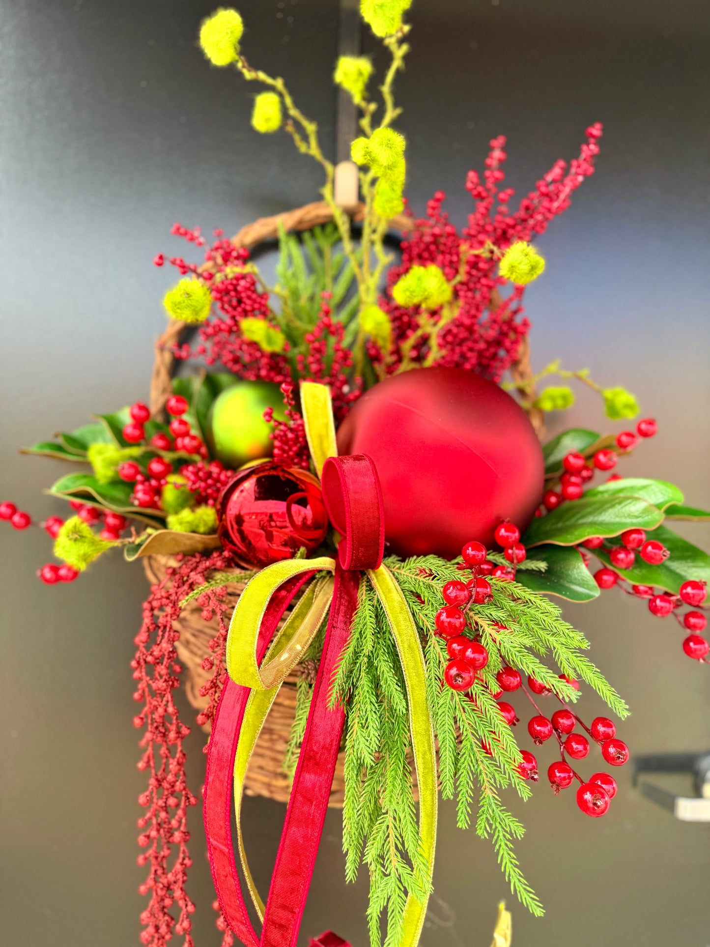 Holiday Cheer Christmas Basket (large)