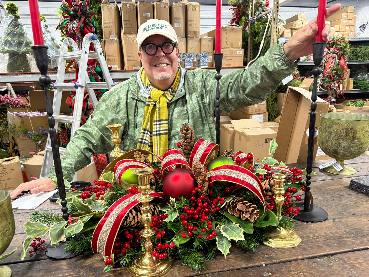 Royal Christmas Centerpiece