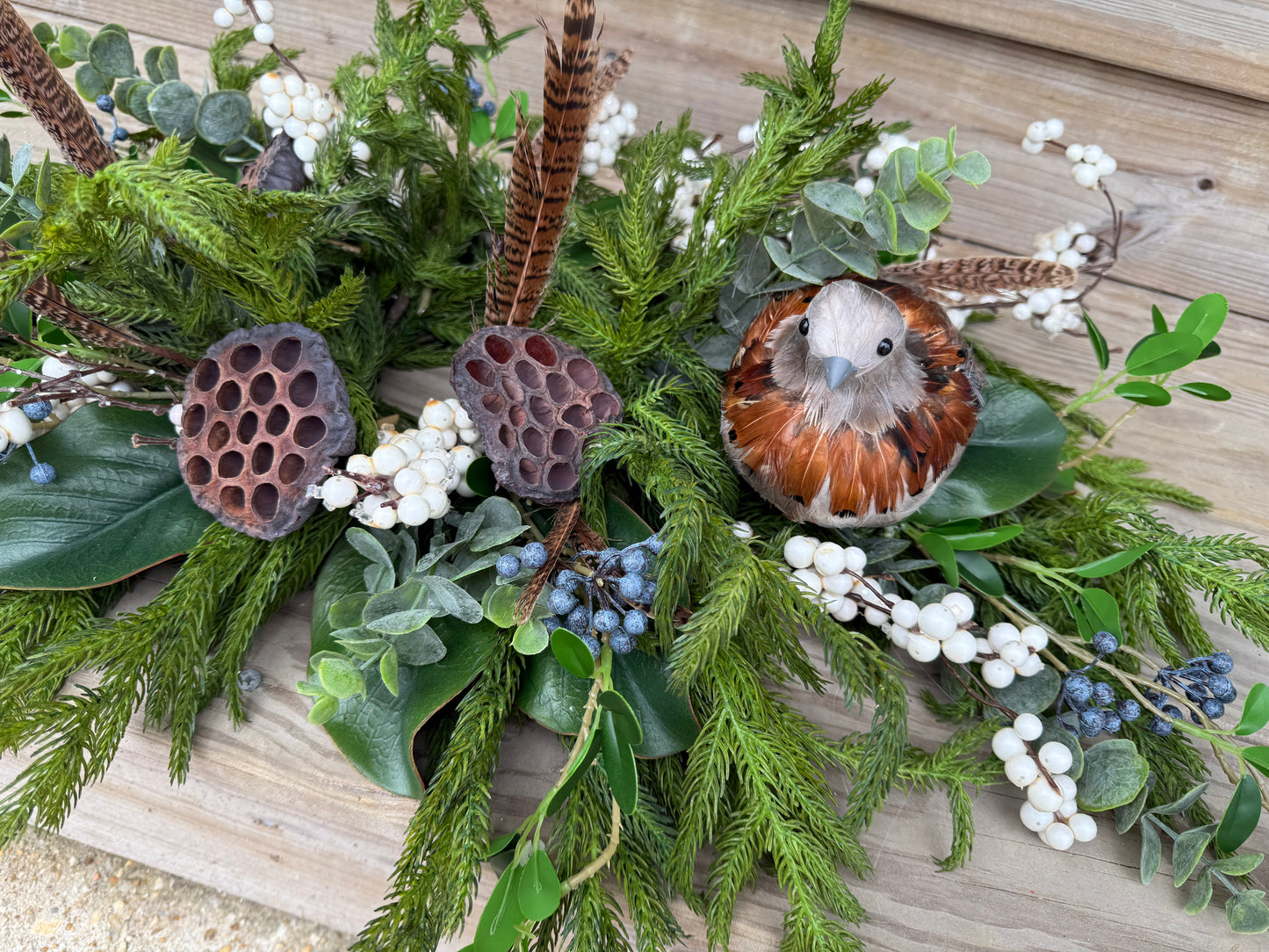 Partridge Feathered Centerpiece