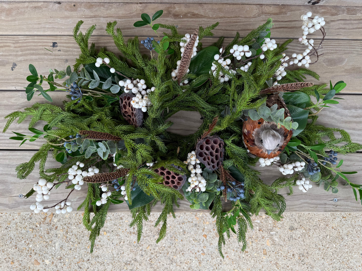 Partridge Feathered Centerpiece