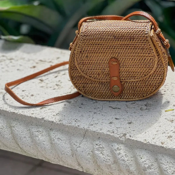 Ata Vine Saddle Crossbody Bag
