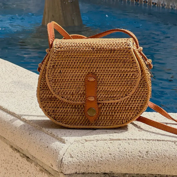Ata Vine Saddle Crossbody Bag