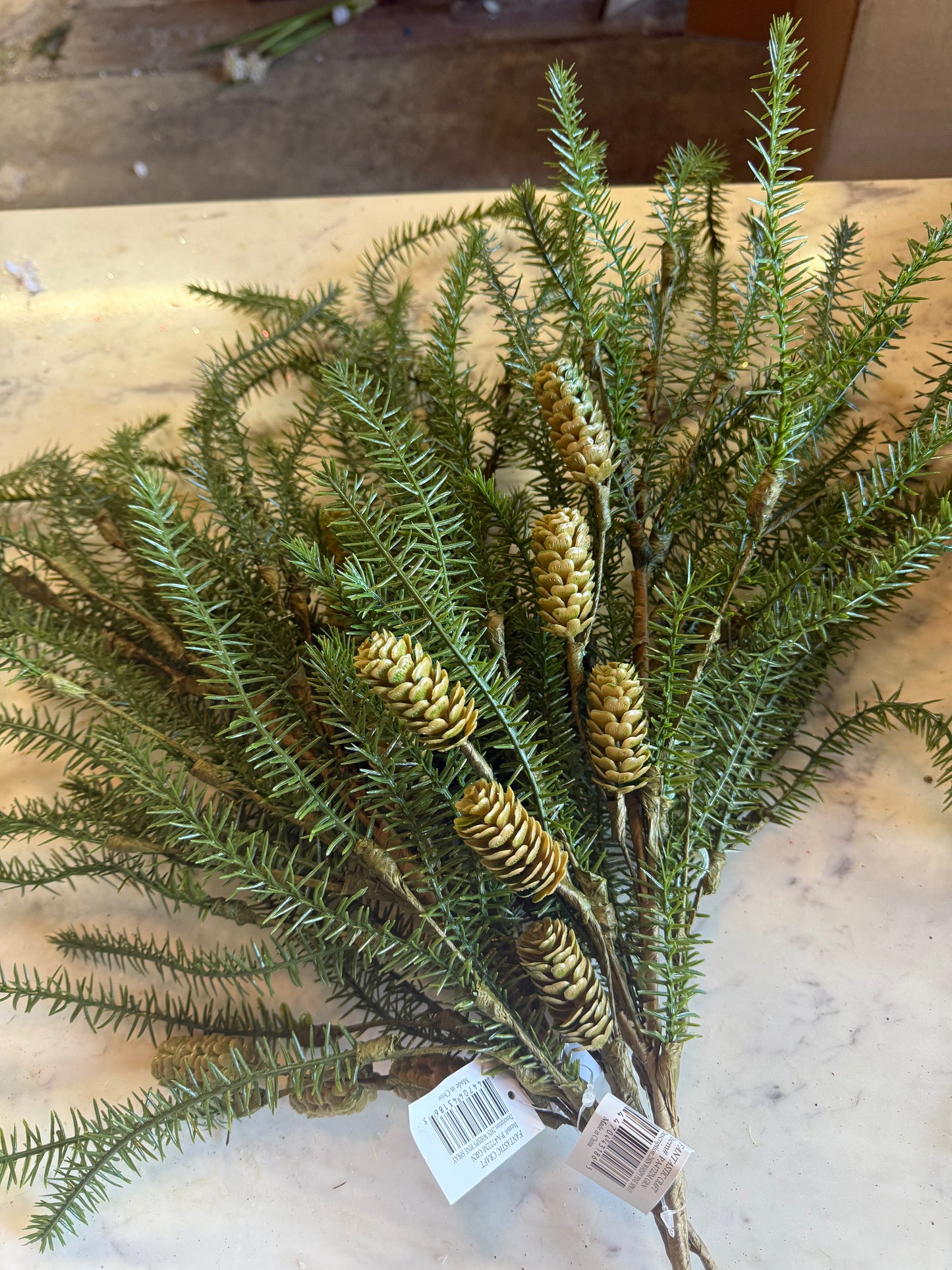 28” Whispy Pine Spray - Bundle of 3