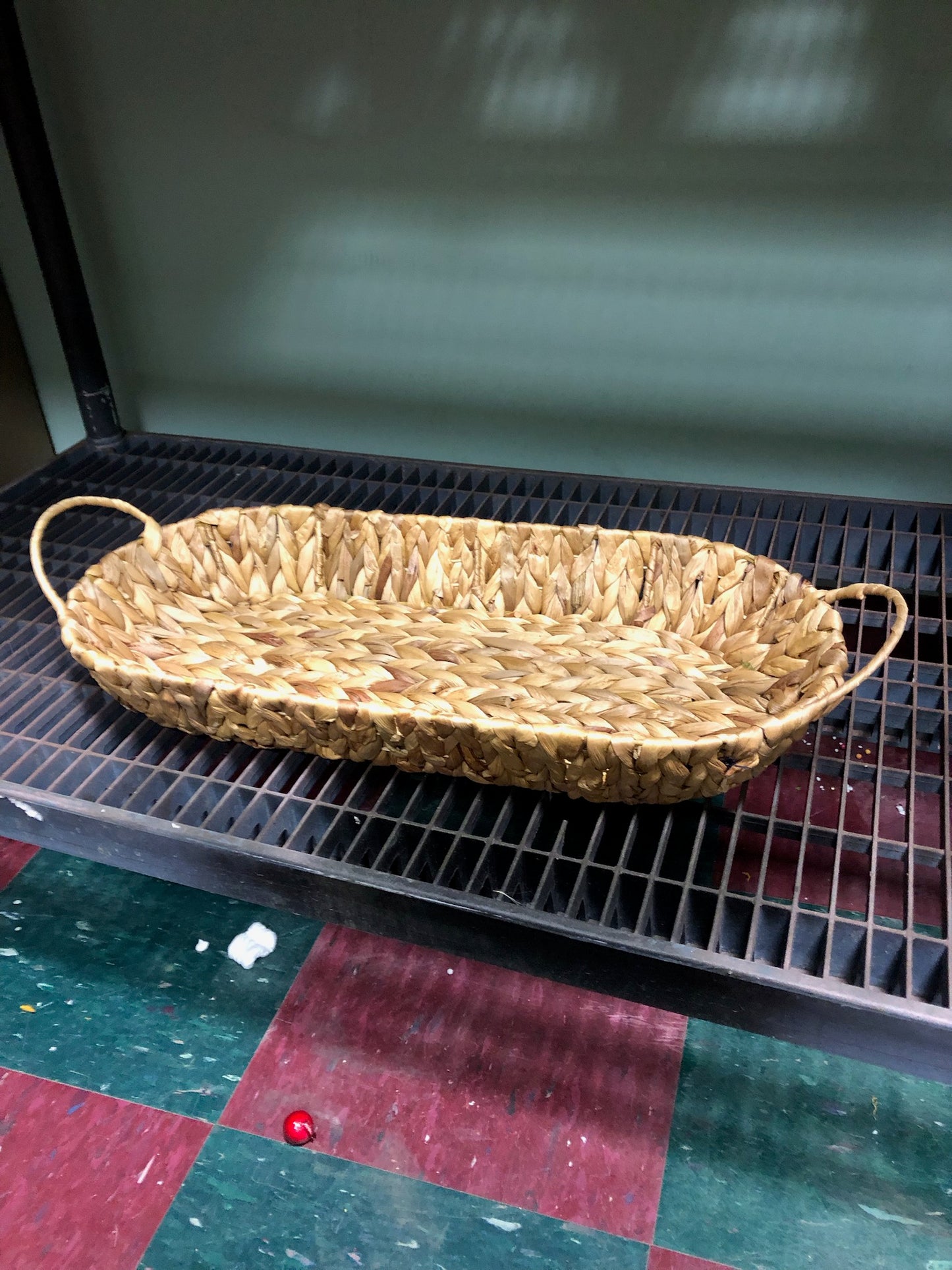 Oval Rattan Tray