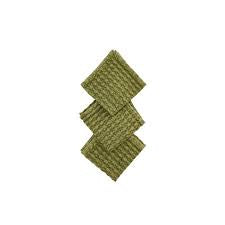 SET of 3 Cotton Waffle Weave Dish Cloths
