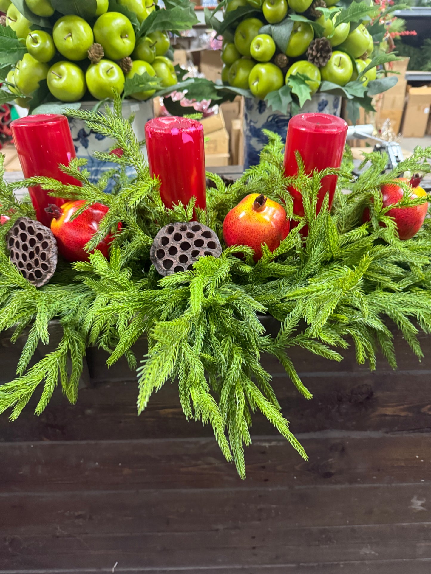 Norfolk Island Pine Centerpiece