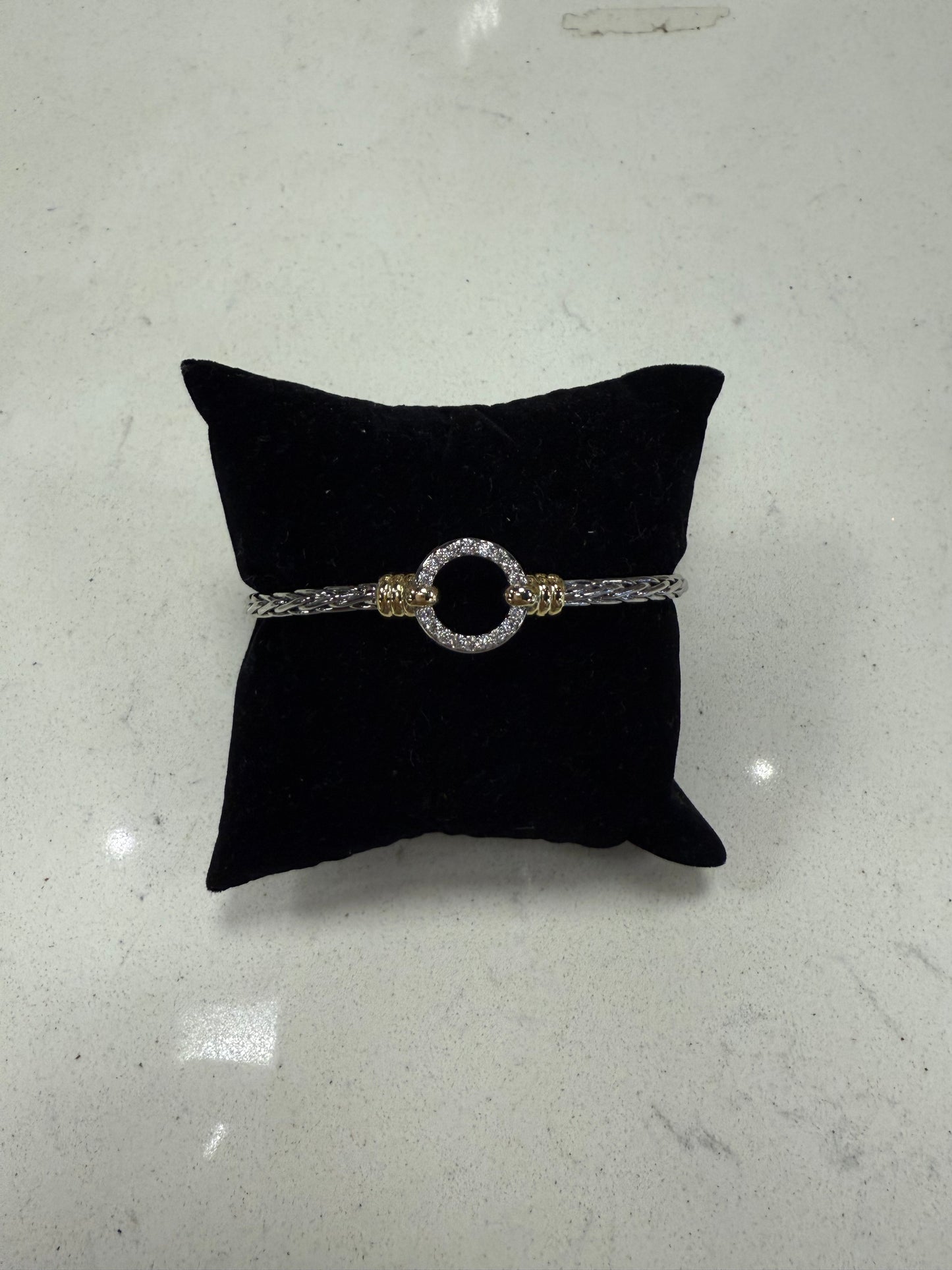 Gold and Silver Circle Bracelet