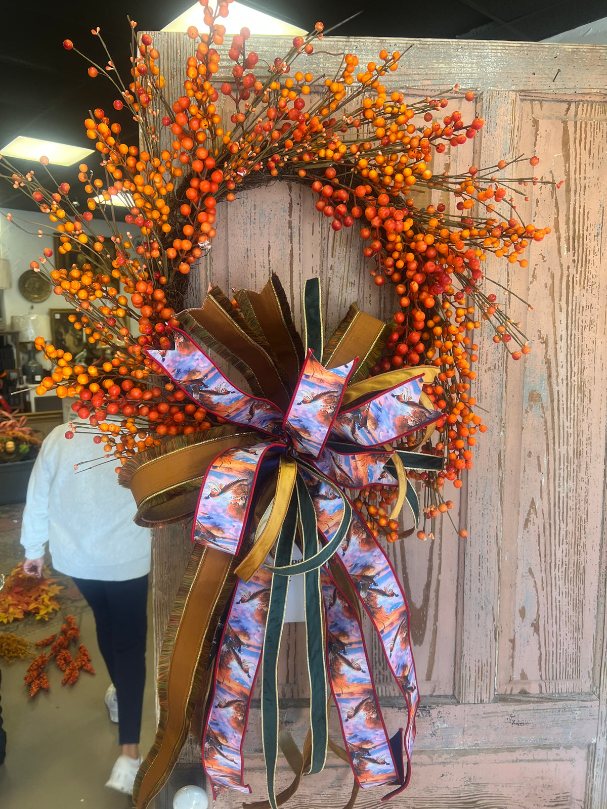 Autumn Wings & Berries Wreath!