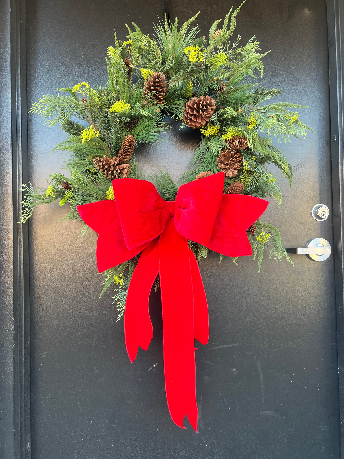Big Red Bow Wreath