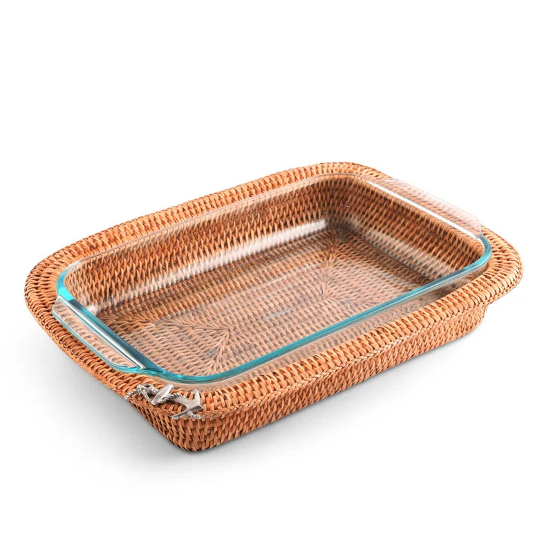 Hand Woven Rattan Casserole Holder