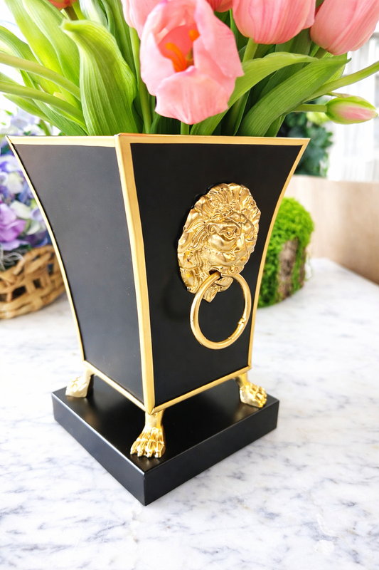 Paws & Claws Fluted Square Cachepot Planter