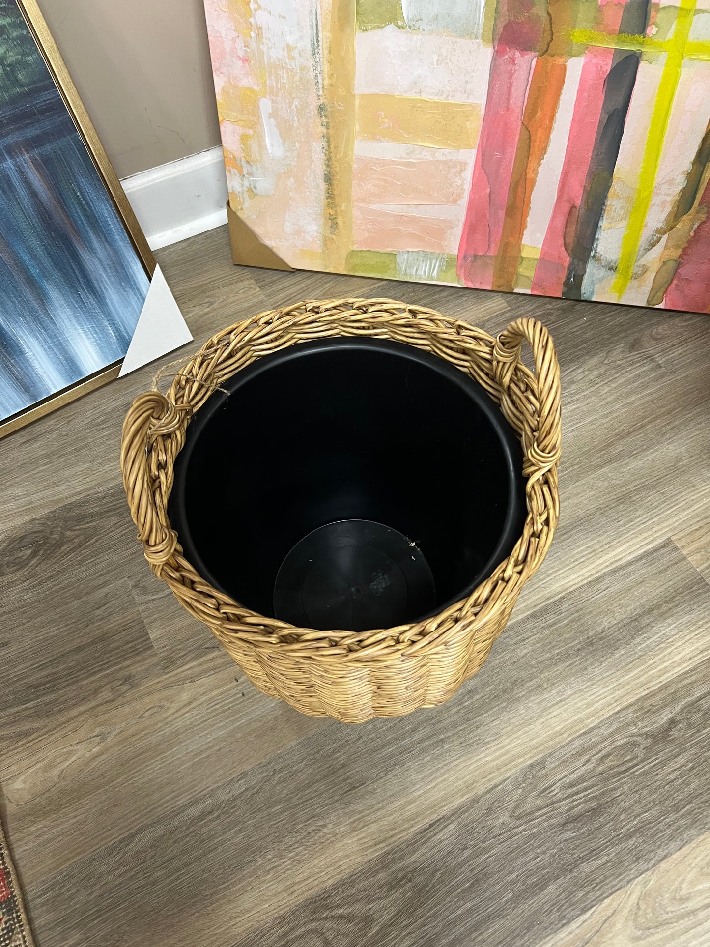 Large Poly Weave Plant Basket