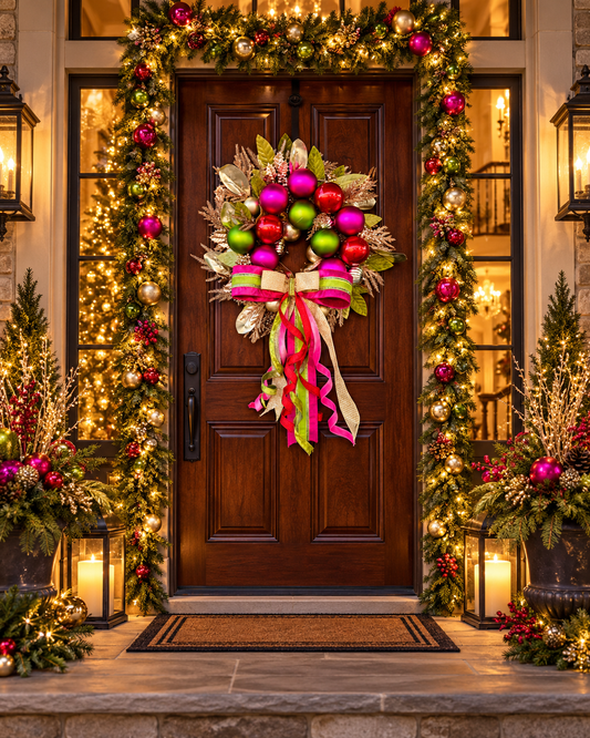 Sugarplum Christmas Elegance wreath