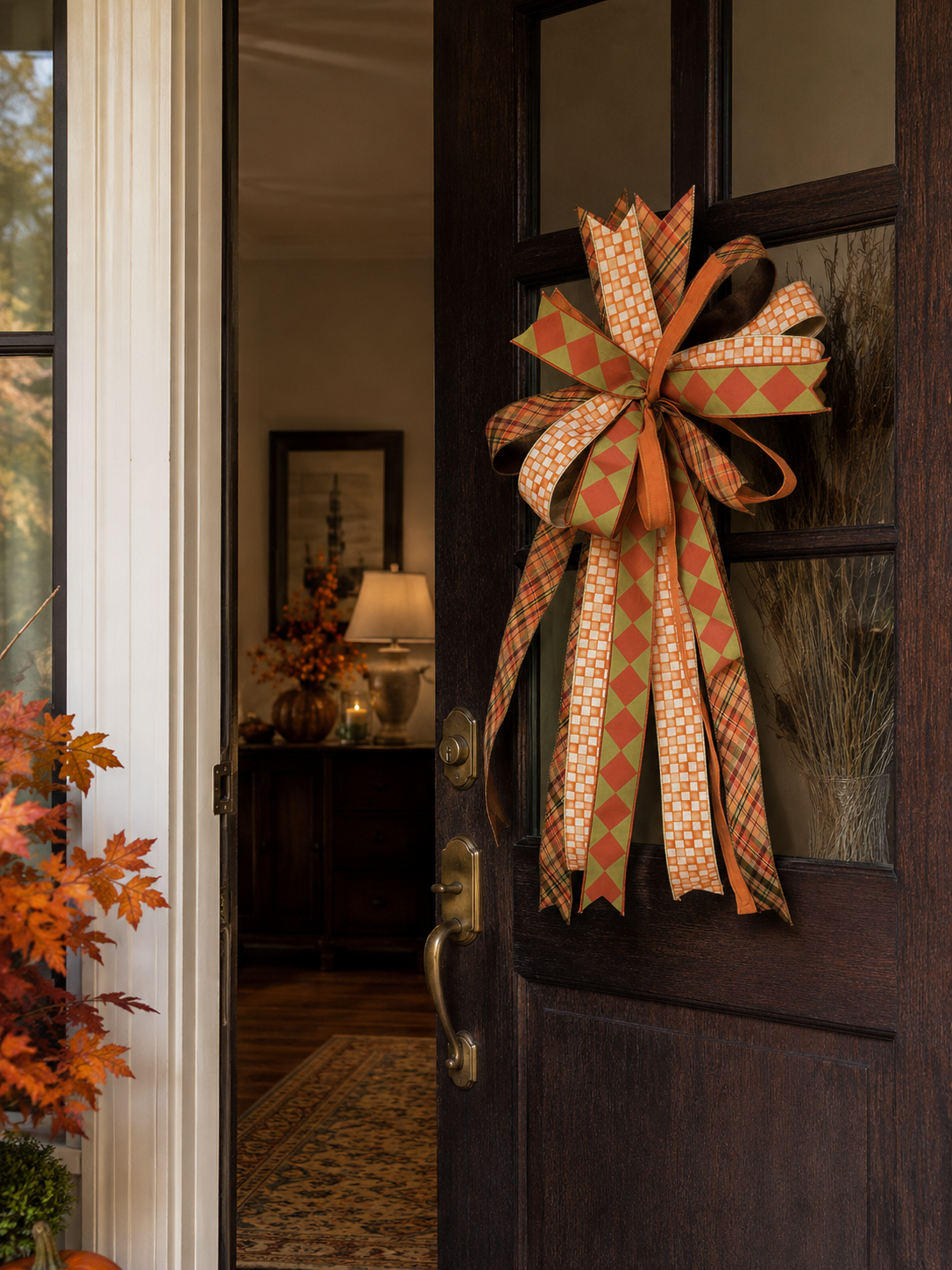 Harvest Plaid Bow