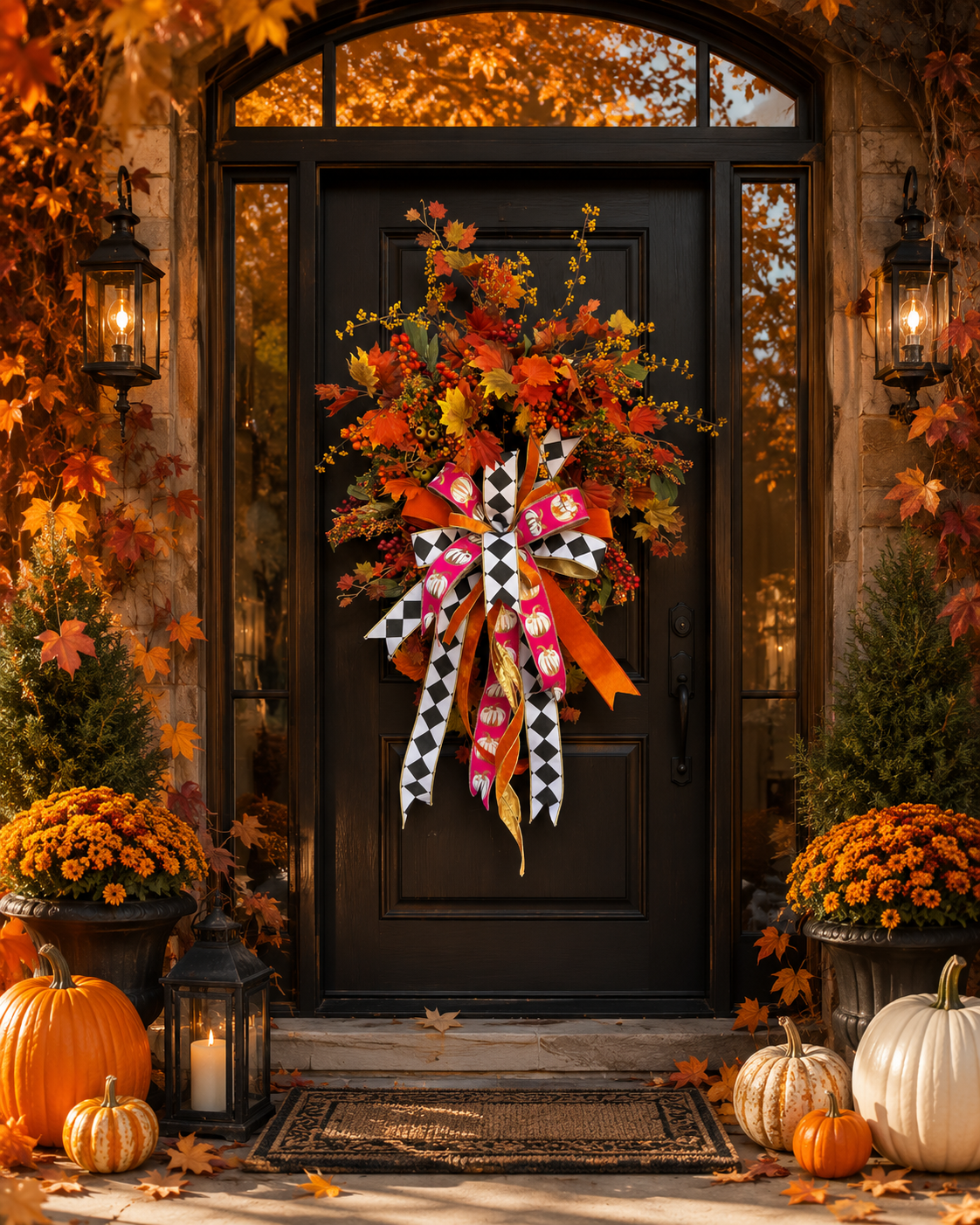 Blushing Autumn Wreath